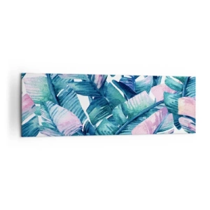 Lærredstryk - Billede på lærred - I en bananlund - 160x50 cm