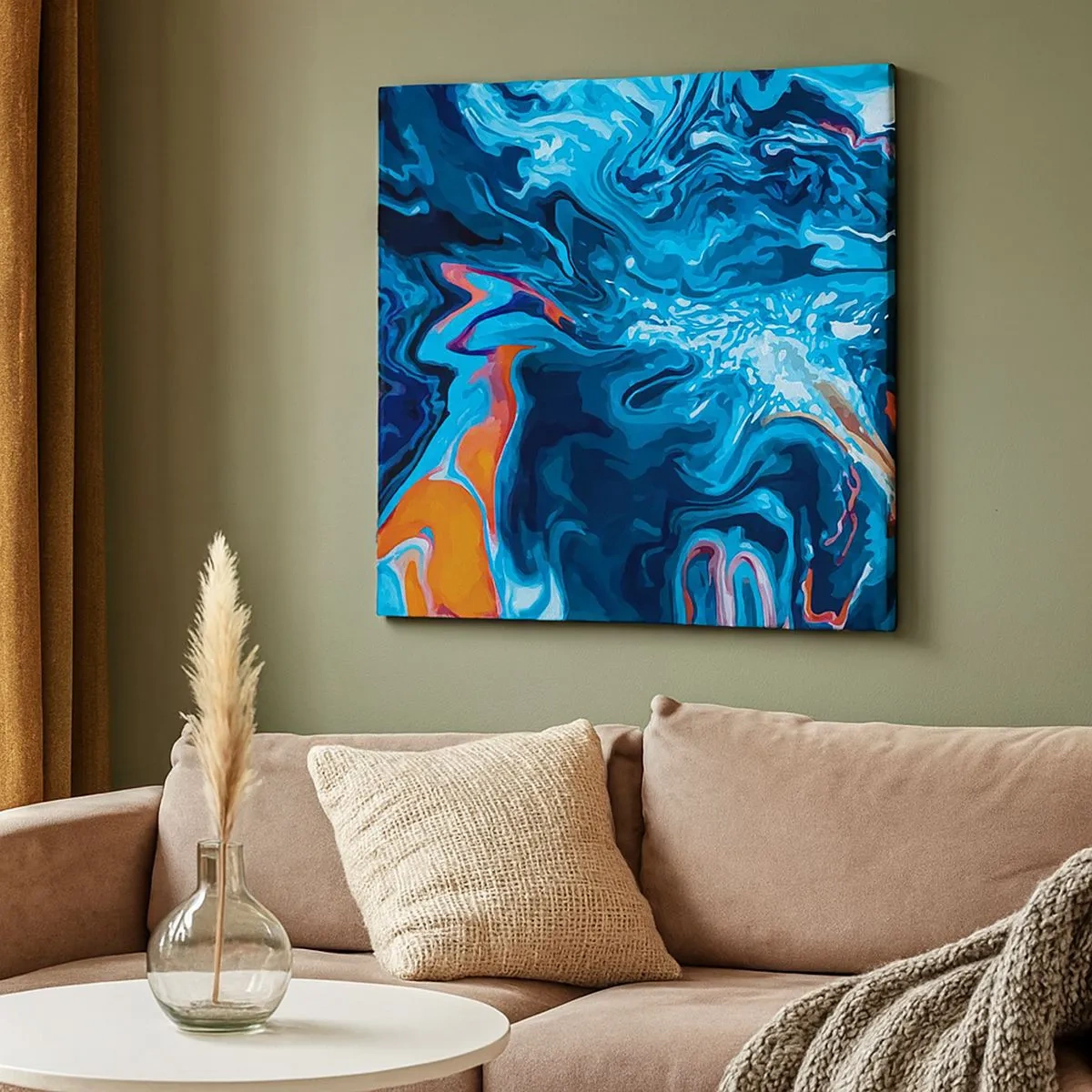 Lærredstryk - Billede på lærred - En rejse ind i himlen - 30x30 cm