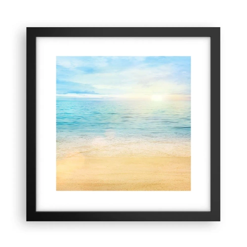Plakat i sort ramme - Det store blå - 30x30 cm