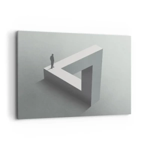 Lærredstryk - Billede på lærred - Og dog er det muligt - 100x70 cm