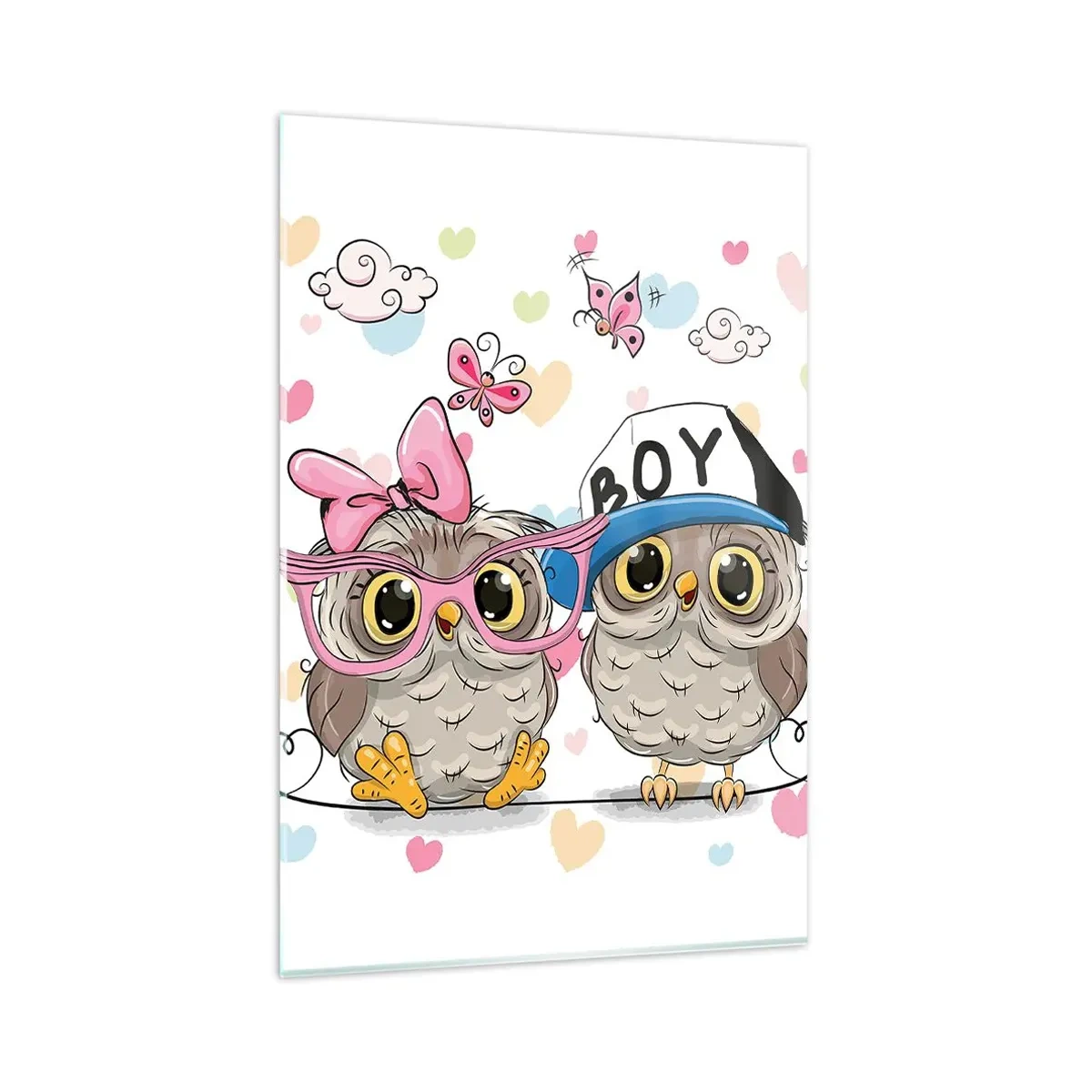 Billede på glas - Lad os elske hinanden! - 80x120 cm