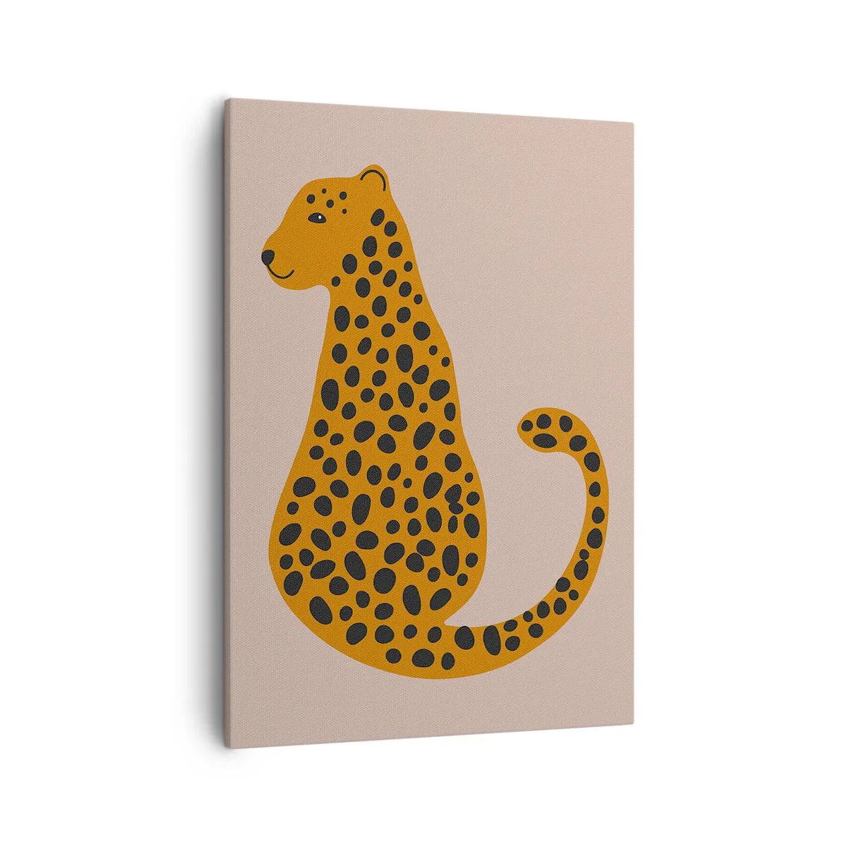 Lærredstryk - Billede på lærred - Leopardprint er et moderigtigt mønster - 50x70 cm