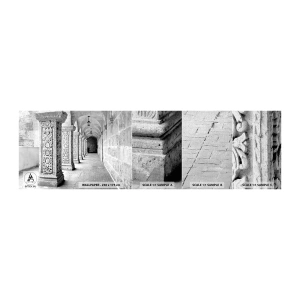 Prøve Fototapet Premium Canvas - Og hvor går det hen...? - Arkitektur, Stykke, Sort og hvid - 100x30 cm