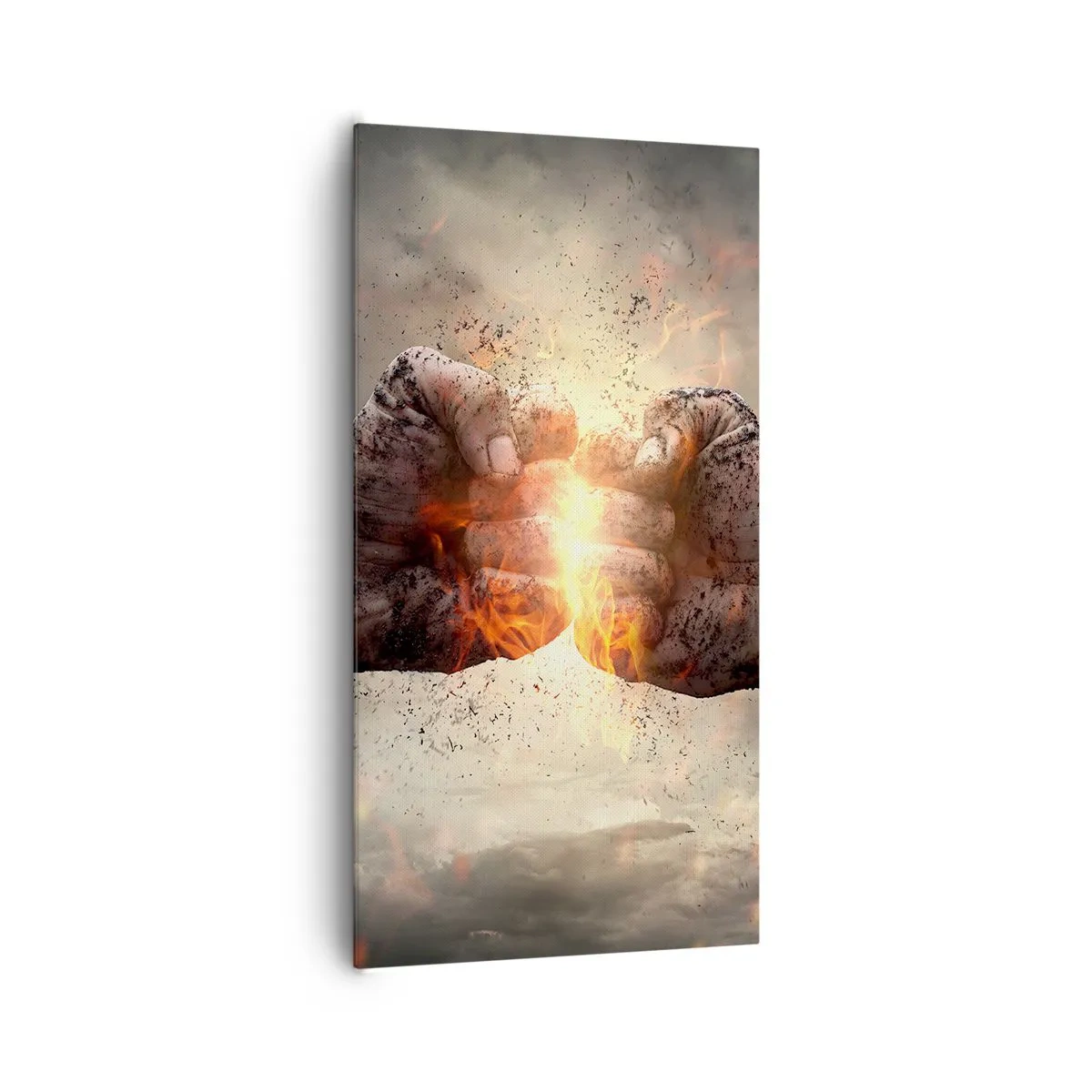 Lærredstryk - Billede på lærred - Stå op til kamp - 65x120 cm