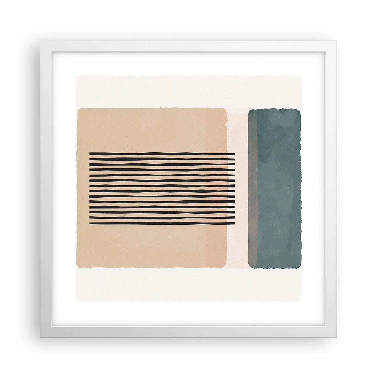 Plakat i hvid ramme - Alt er i god stand - 40x40 cm