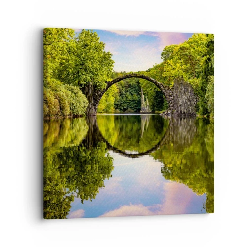 Lærredstryk - Billede på lærred - På mødet mellem to verdener - 30x30 cm