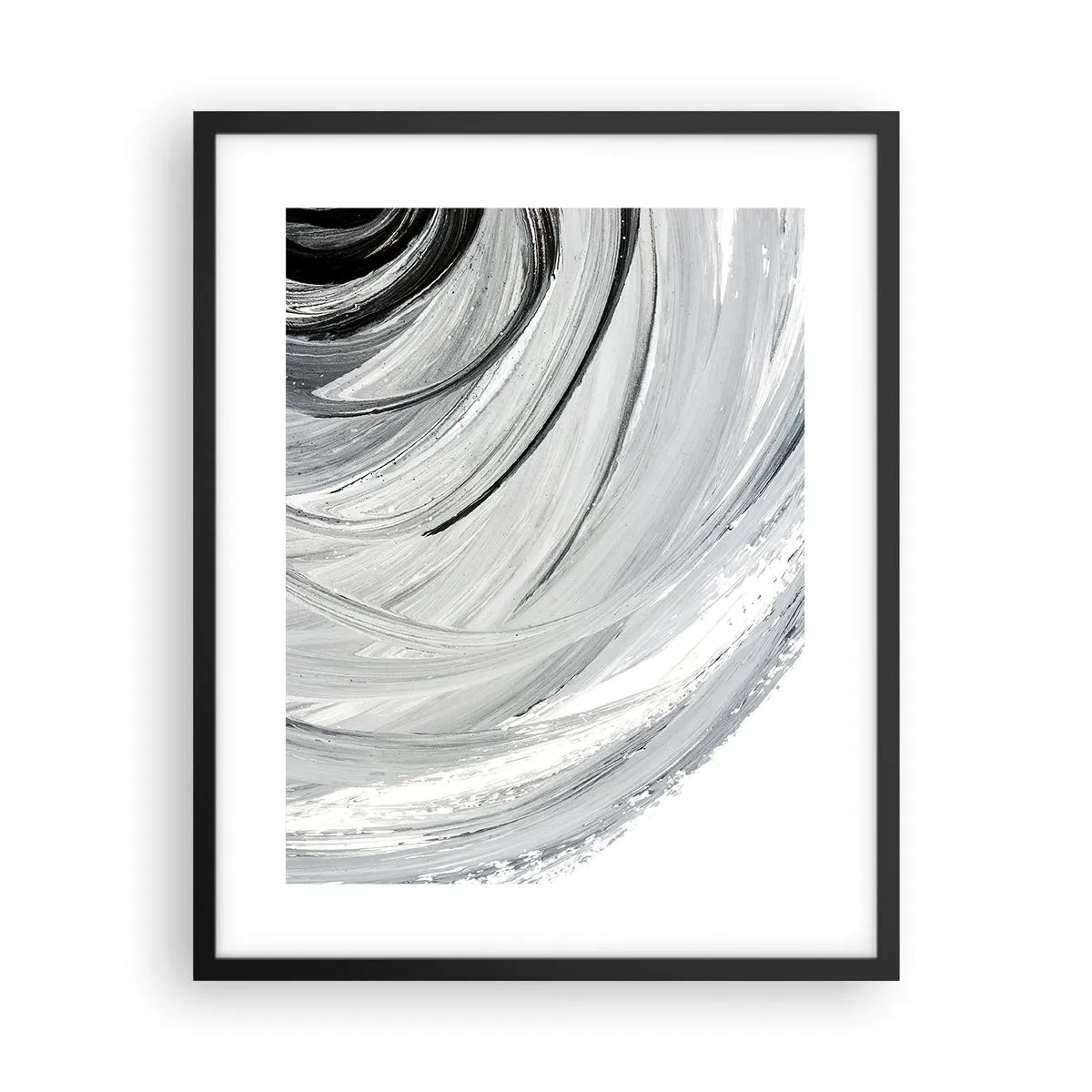 Plakat i sort ramme - Orbital komposition - 40x50 cm