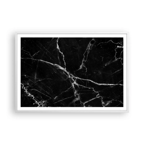 Plakat i hvid ramme - Stenens hemmelige liv - 100x70 cm