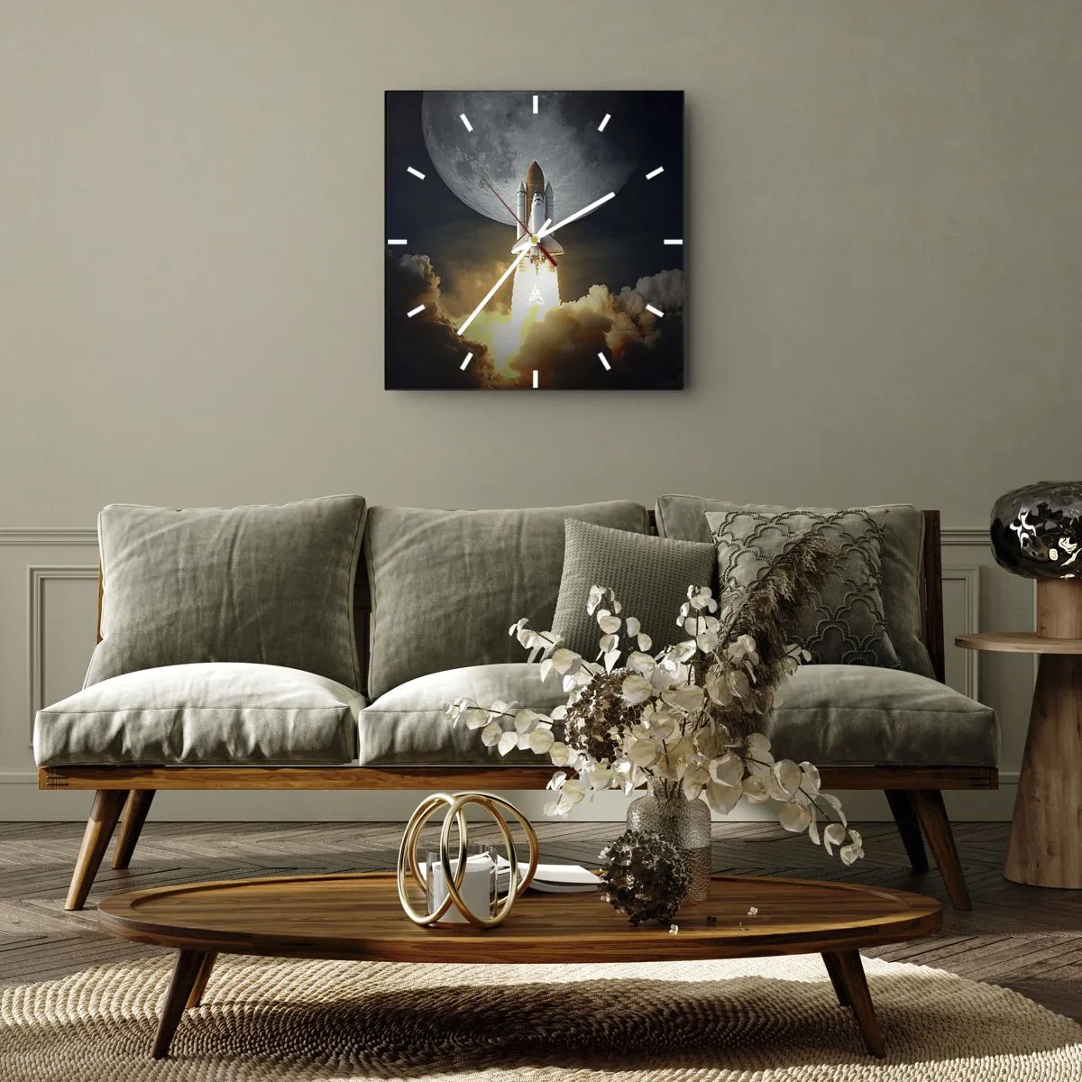 Vægur, Uret - Begyndelsen på et overjordisk eventyr - 40x40 cm