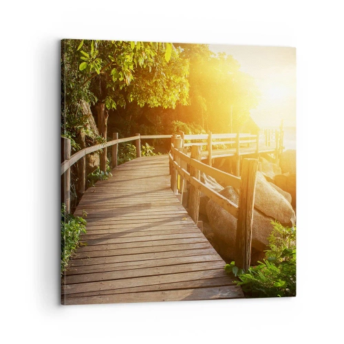 Lærredstryk - Billede på lærred - Endnu et sving, endnu et under - 60x60 cm