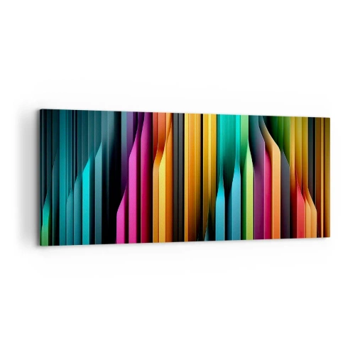 Lærredstryk - Billede på lærred - Lysende orgel - 100x40 cm