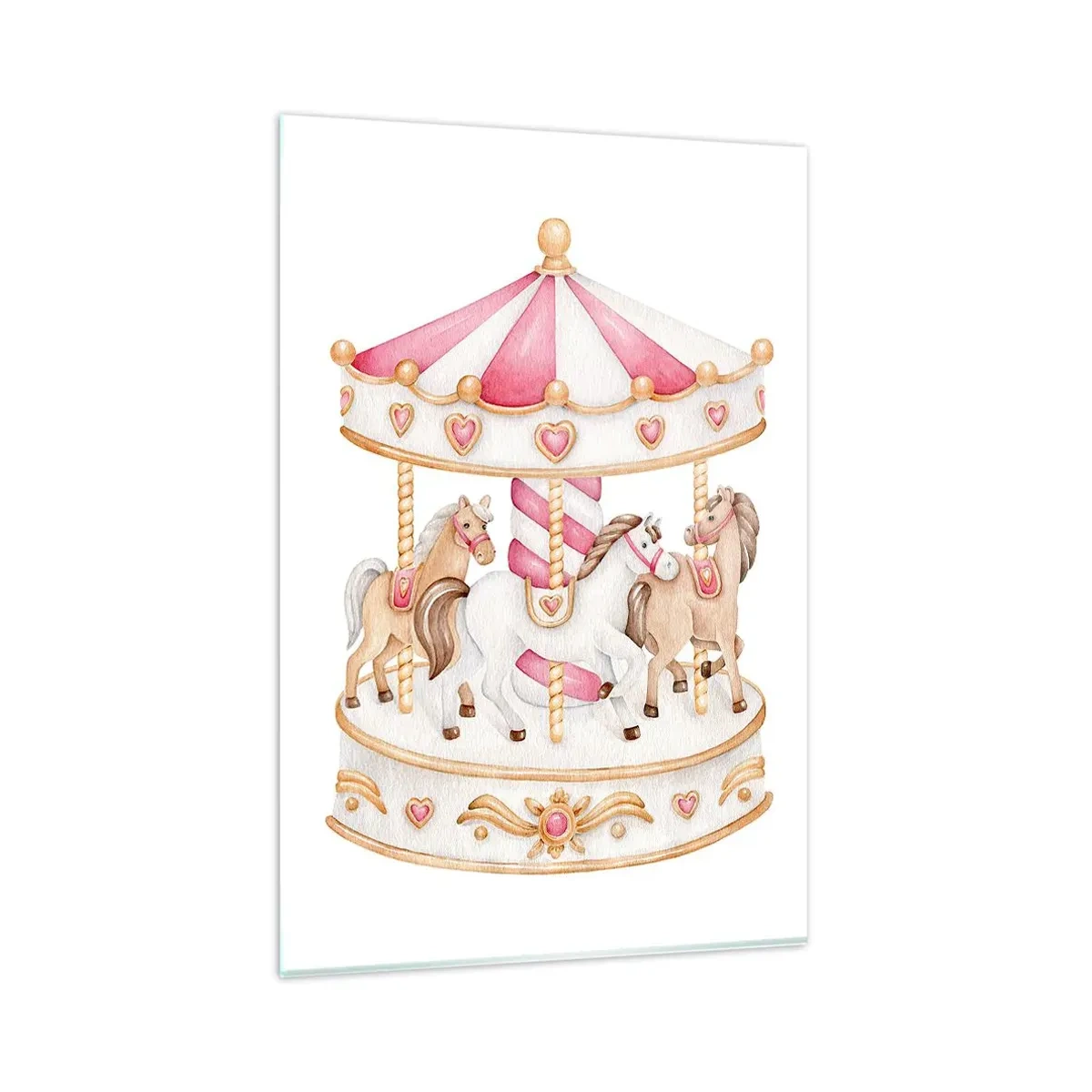 Billede på glas - Barndommens søde verden - 80x120 cm