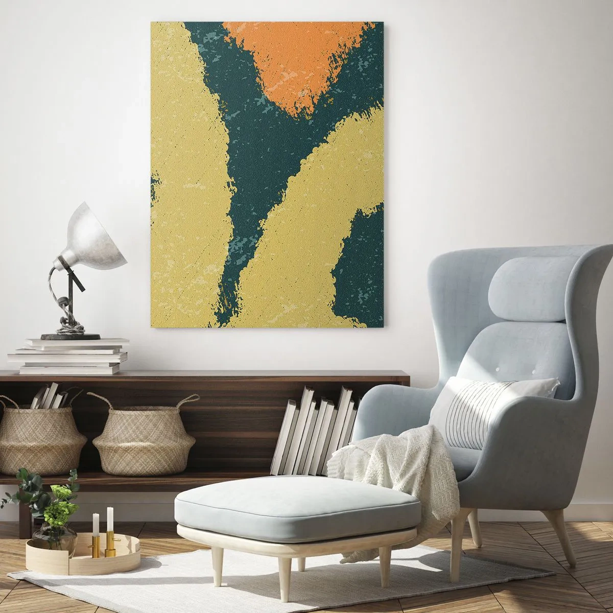 Billede på glas - Abstraktion - i slowmotion - 80x120 cm