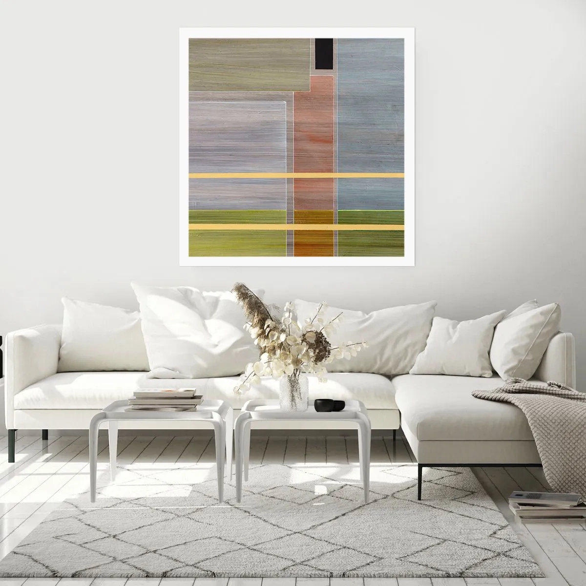 Plakat - Lige og rolig - 60x60 cm