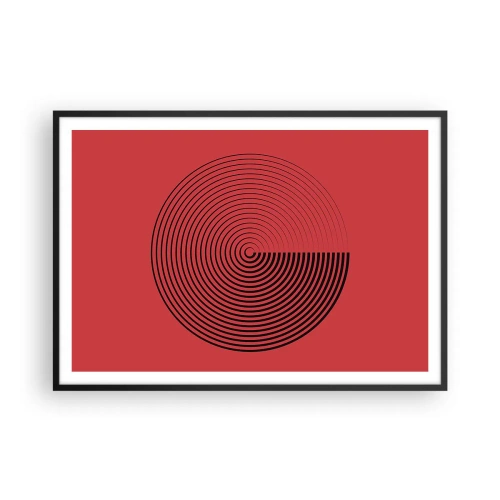 Plakat i sort ramme - Cirkulær bevægelse - 100x70 cm