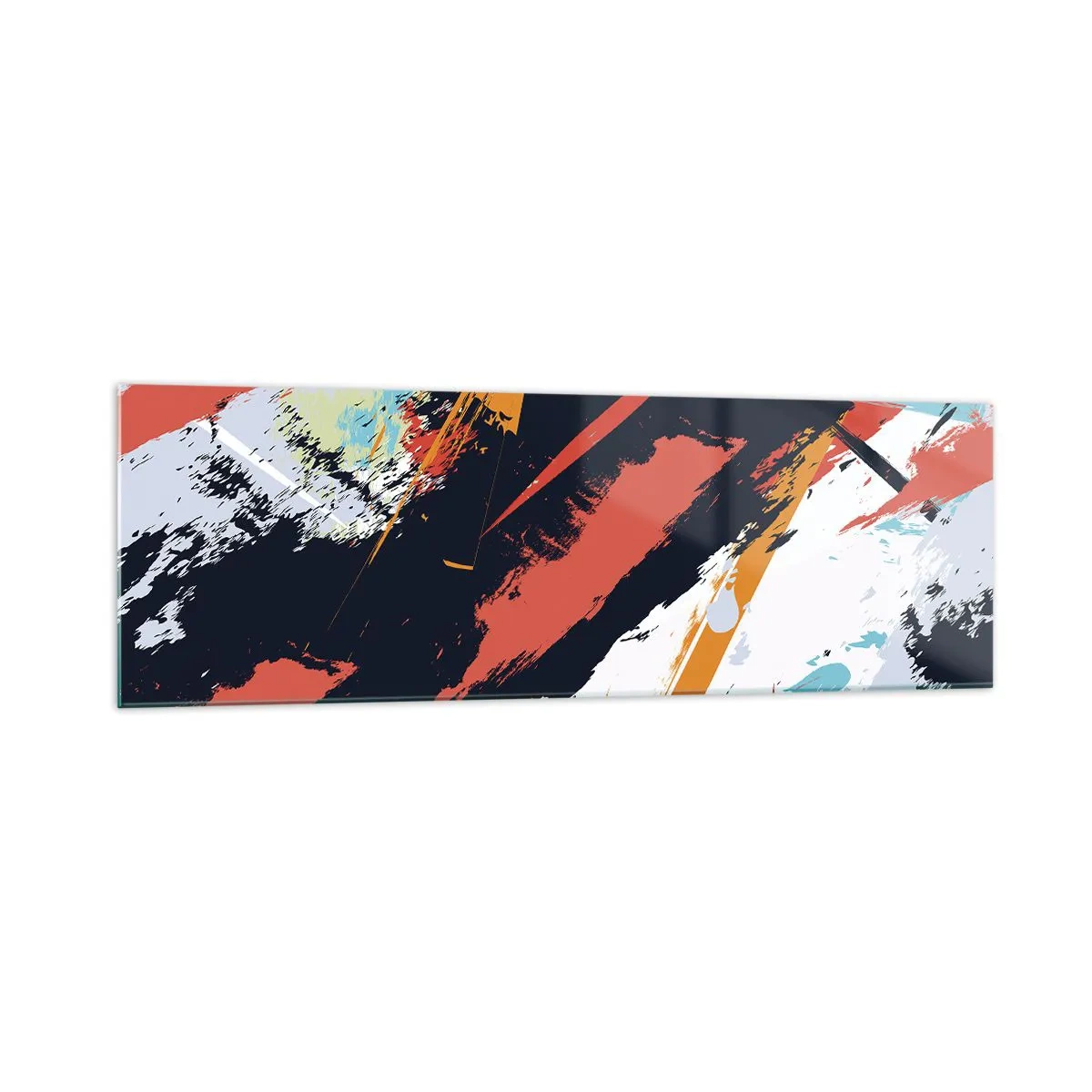 Billede på glas - Dynamisk sammensætning - 160x50 cm