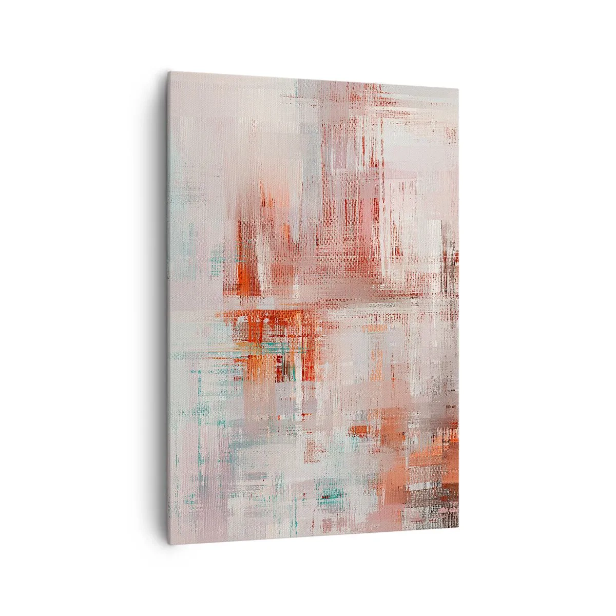 Lærredstryk - Billede på lærred - Diset. Hvor er dog det lyserødt - 70x100 cm