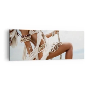 Lærredstryk - Billede på lærred - Præstinde af solen - 140x50 cm