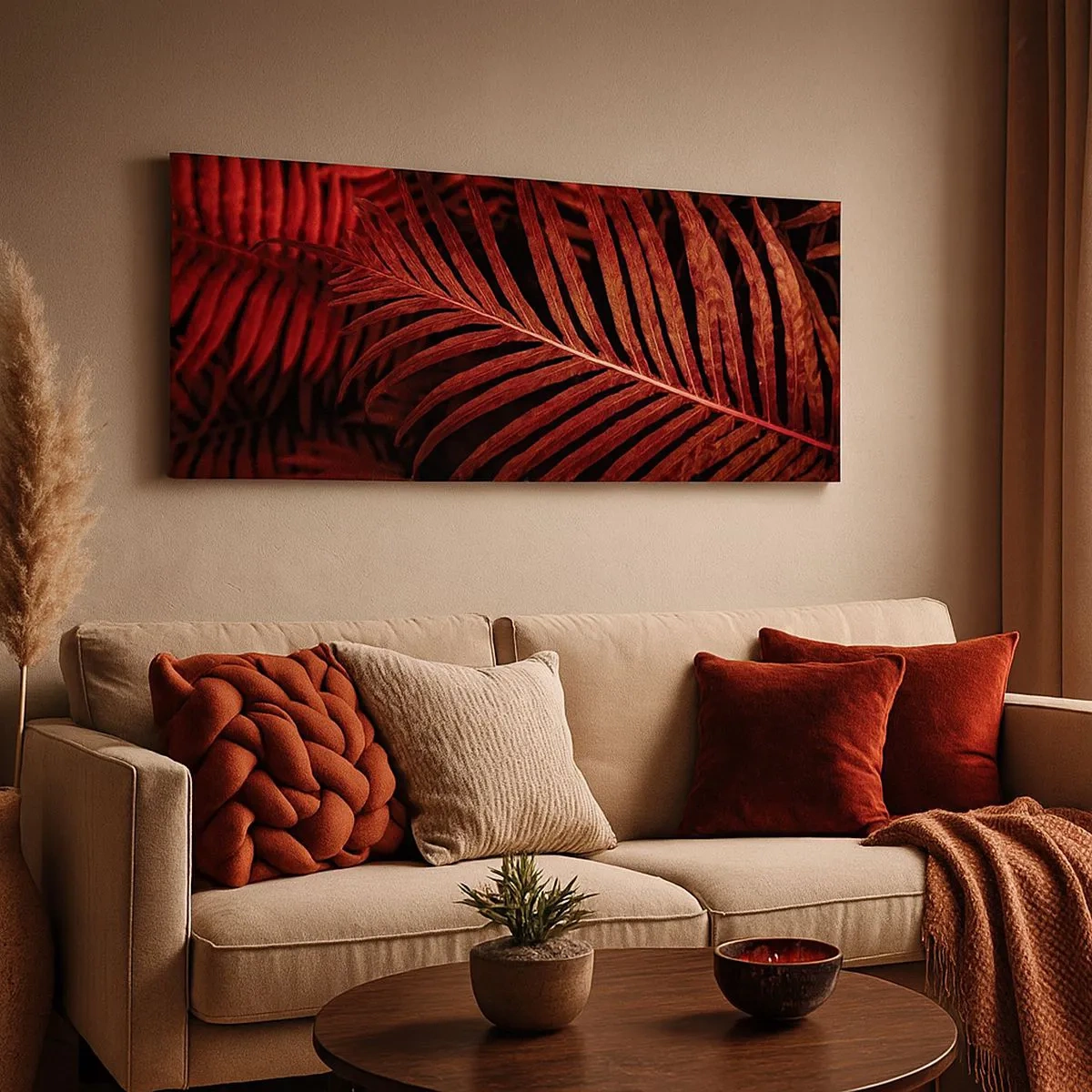 Lærredstryk - Billede på lærred - Livets varme - 100x40 cm