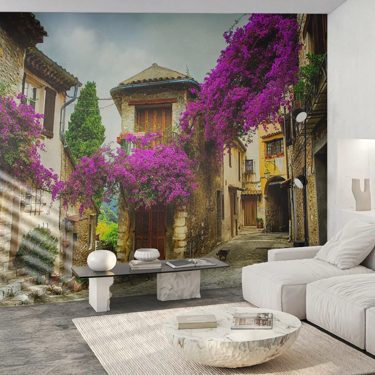 Fototapet Premium Sand - Under en blomstret baldakin - Landskab, Arkitektur, By - 100x70 cm