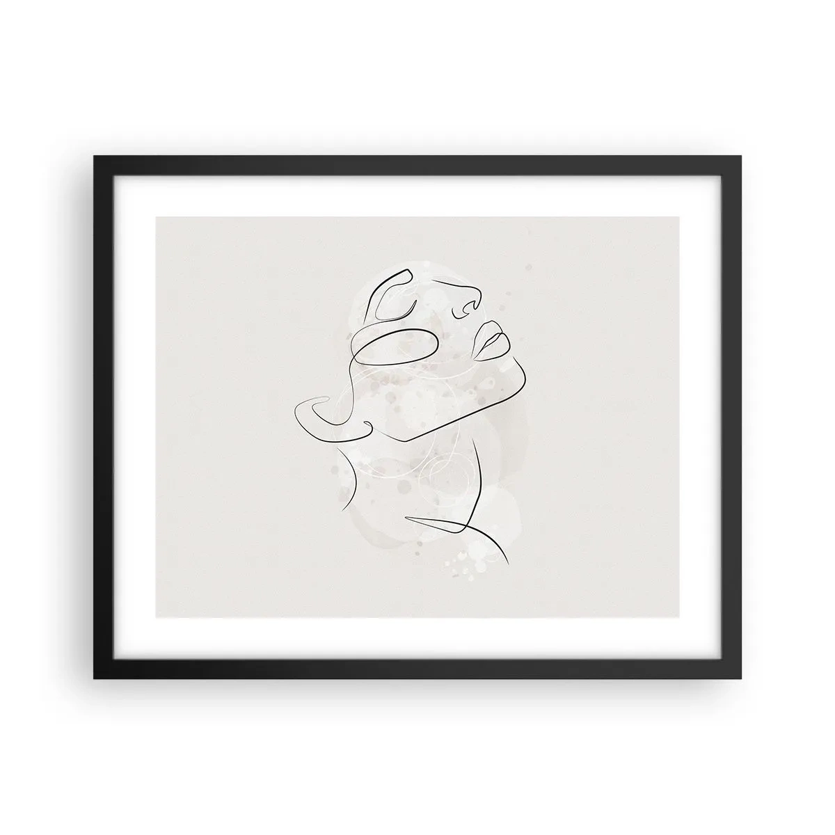 Plakat i sort ramme - Skitse af drømmen - 50x40 cm