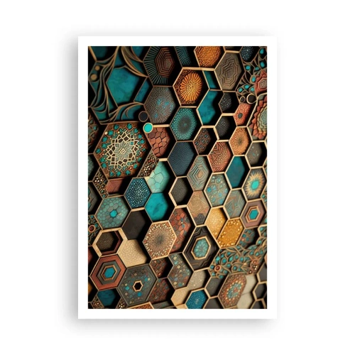 Plakat - Arabiske ornamenter - en variation - 70x100 cm