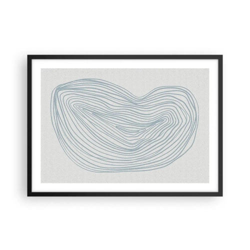 Plakat i sort ramme - Smil fra en dråbe - 70x50 cm