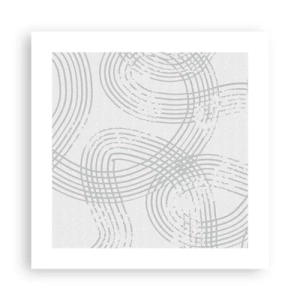 Plakat - Der er ingen lige vej - 40x40 cm