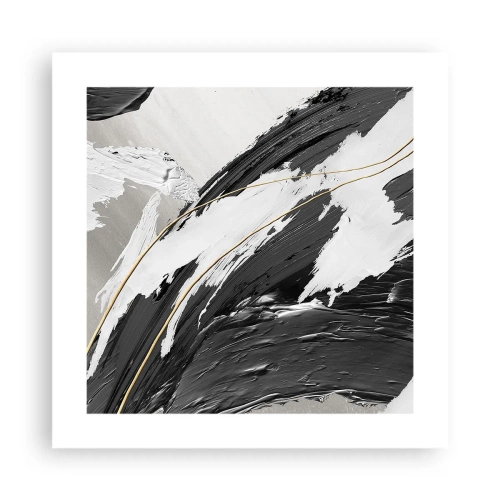 Plakat - Abstraktion med flair - 40x40 cm