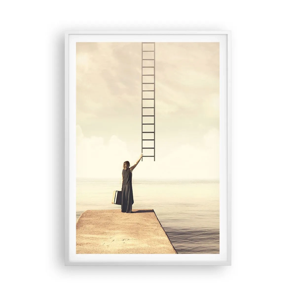 Plakat i hvid ramme - En magisk rejse - 70x100 cm