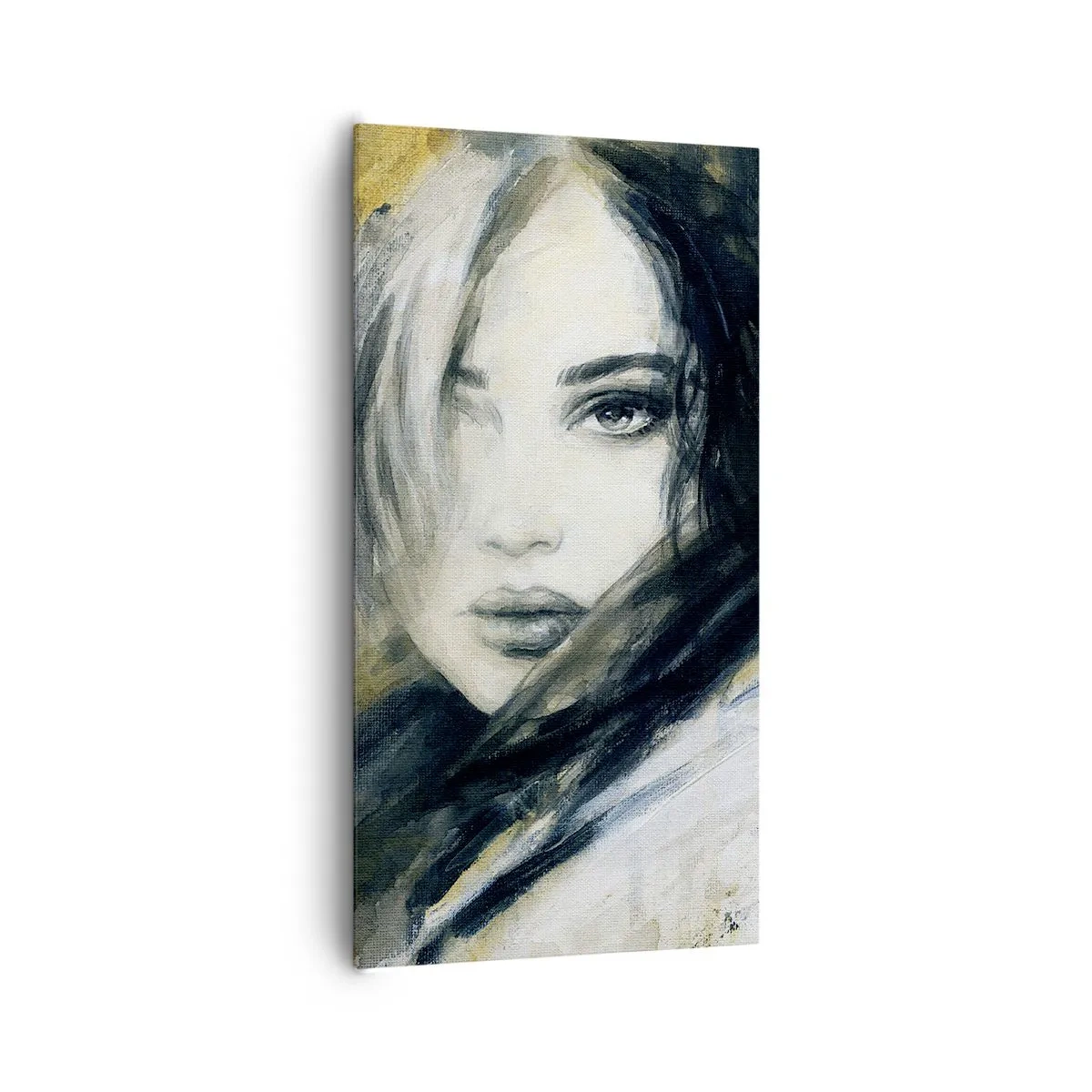 Lærredstryk - Billede på lærred - mere uskyldig eller sensuel? - 65x120 cm