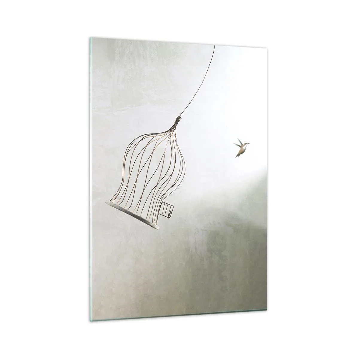 Billede på glas - I sit elementet - 50x70 cm