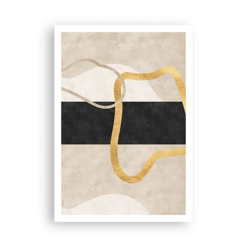 Plakat - Sløjfeformede former - 70x100 cm