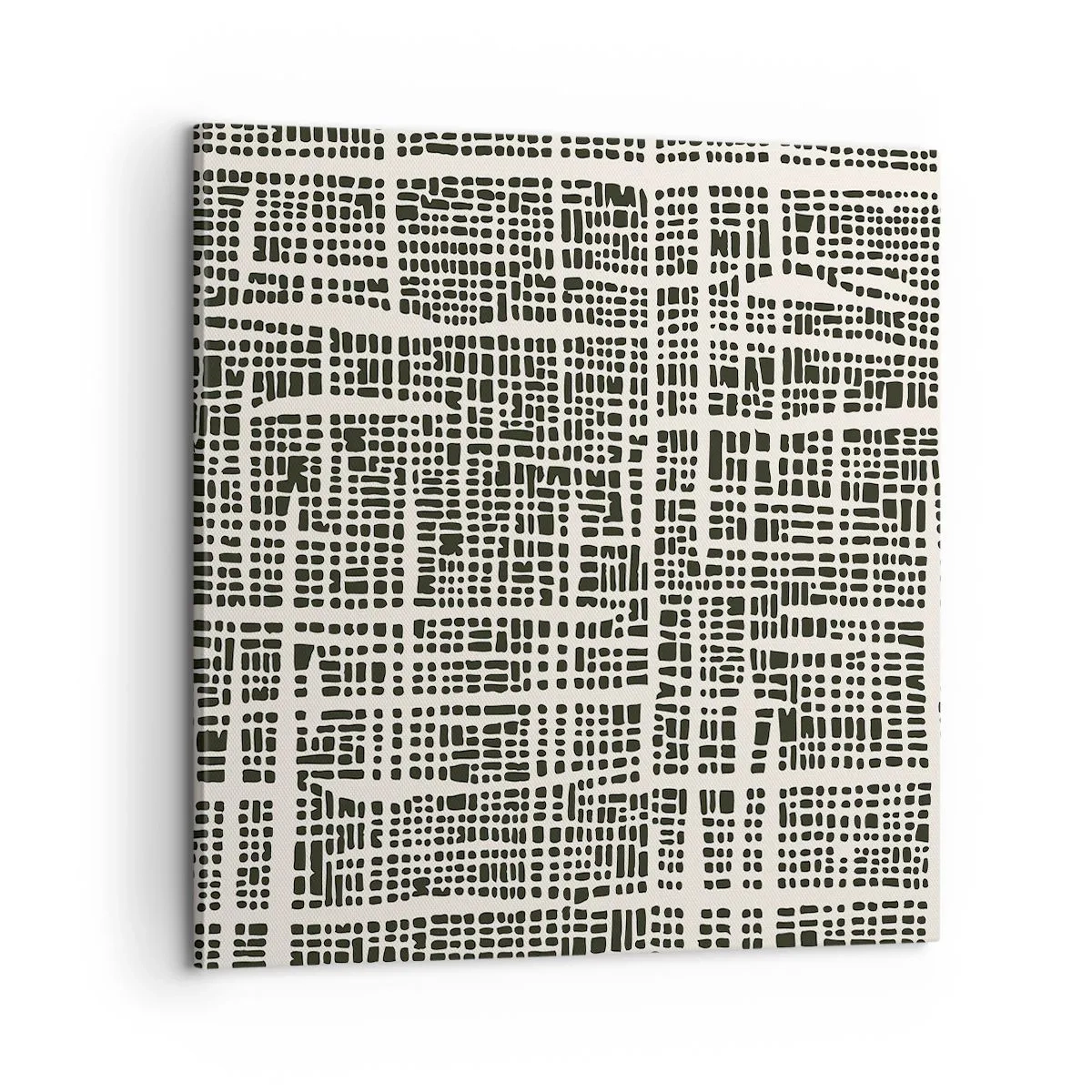 Lærredstryk - Billede på lærred - En sammensætning vævet - 60x60 cm