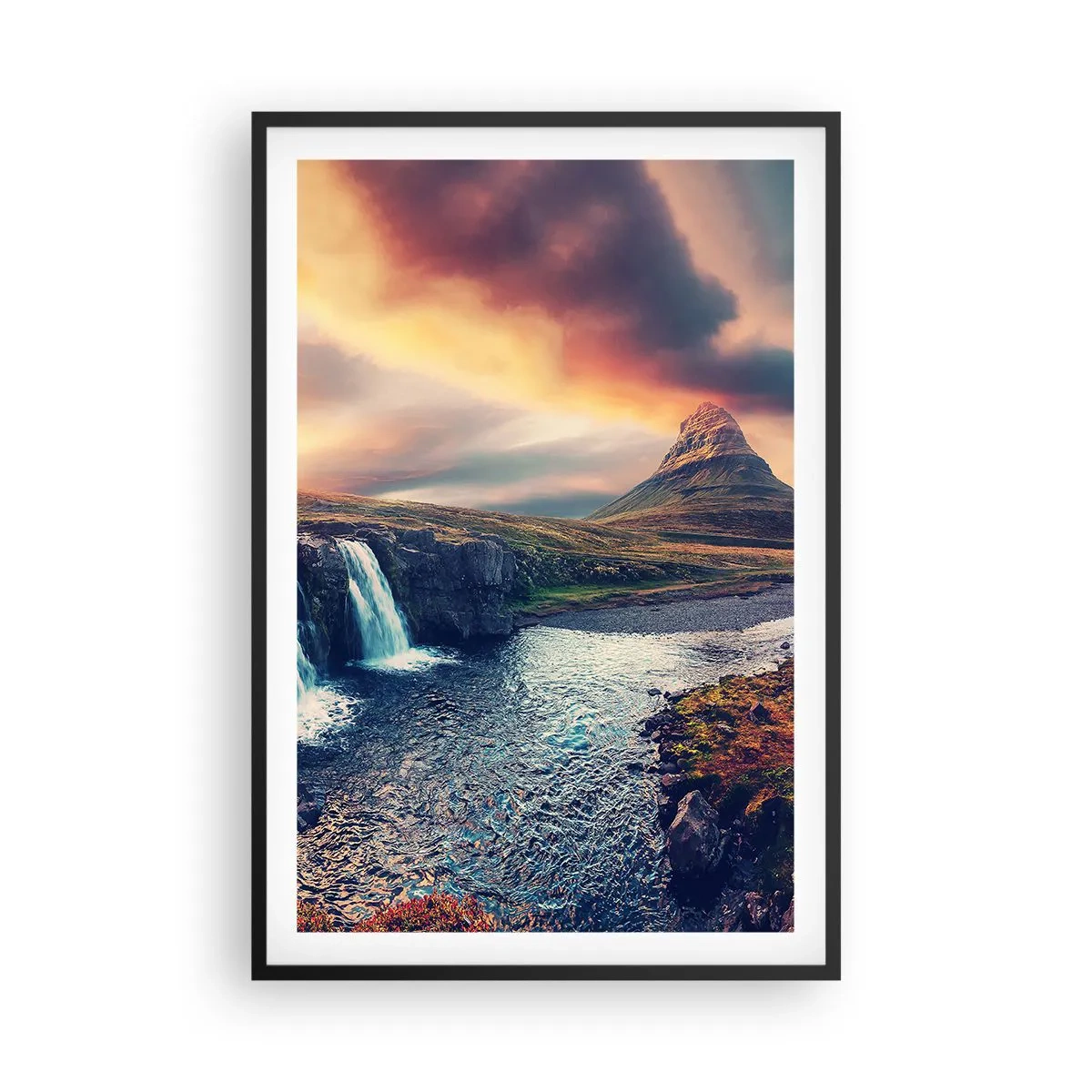 Plakat i sort ramme - I naturens majestæt - 61x91 cm