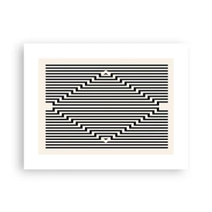 Plakat - Geometrisk illusion - 40x30 cm