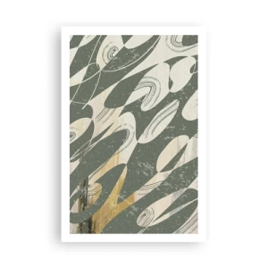 Plakat - Rytmisk abstraktion - 61x91 cm