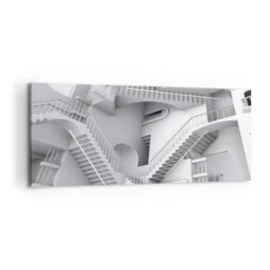 Lærredstryk - Billede på lærred - Rummets paradokser - 100x40 cm
