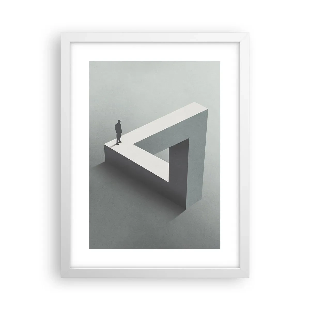 Plakat i hvid ramme - Og dog er det muligt - 30x40 cm