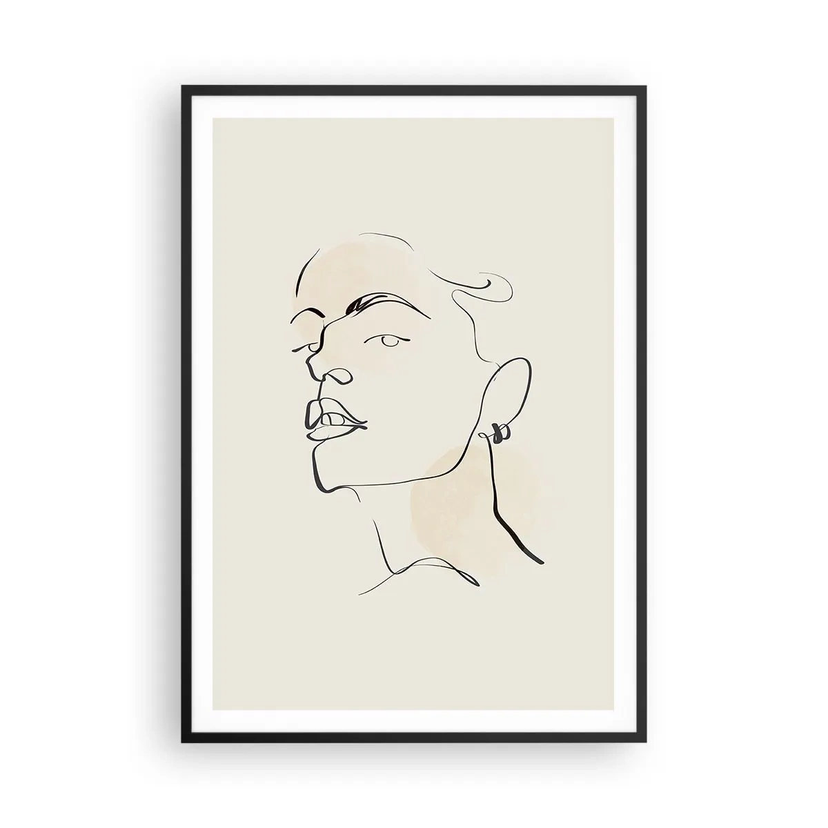 Plakat i sort ramme - Et stolt blik - 70x100 cm