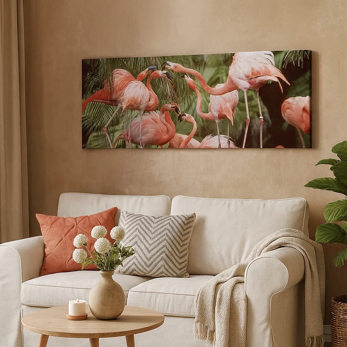 Lærredstryk - Billede på lærred - Sladder om eftermiddagen - 30x30 cm