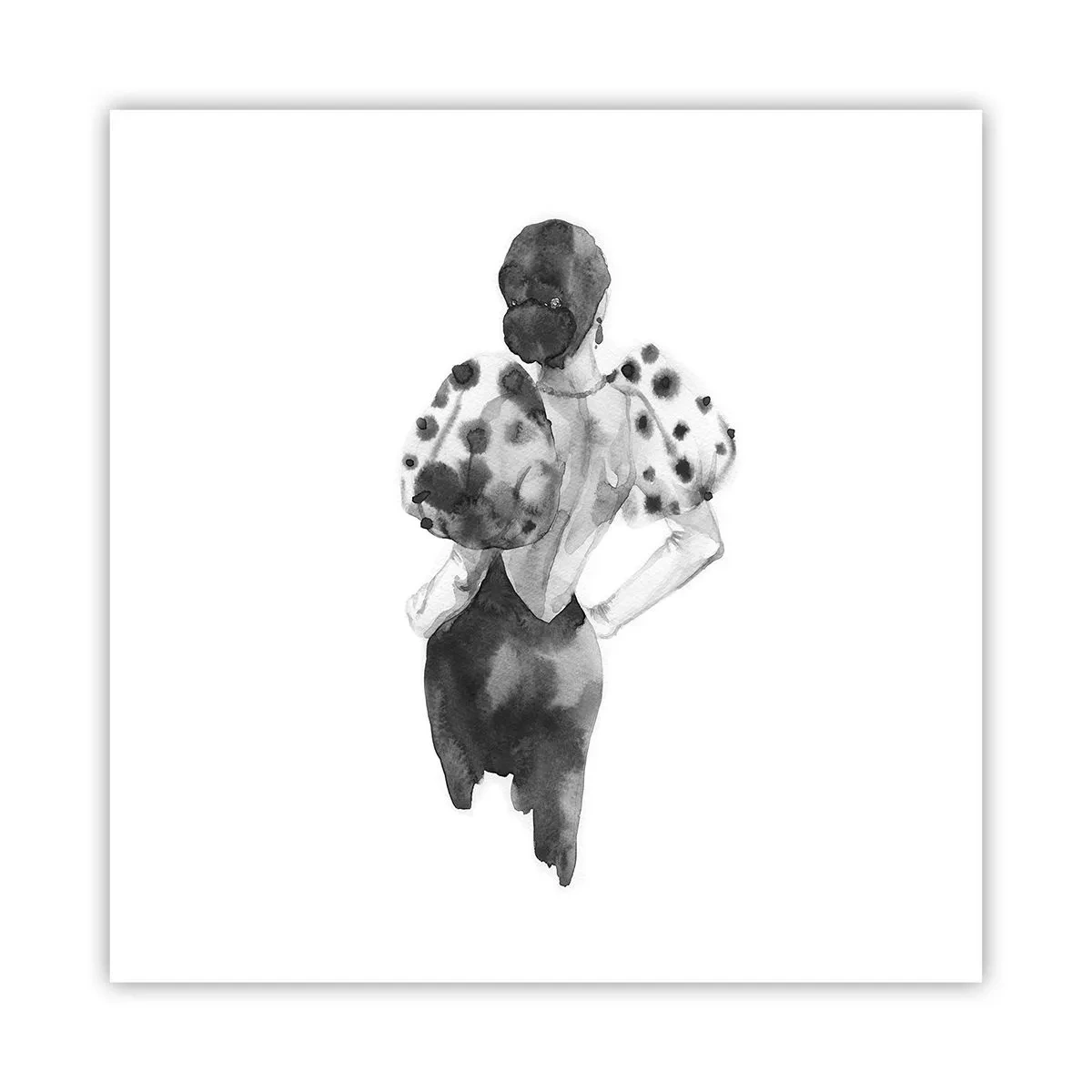 Plakat - Den gik lige forbi - 60x60 cm