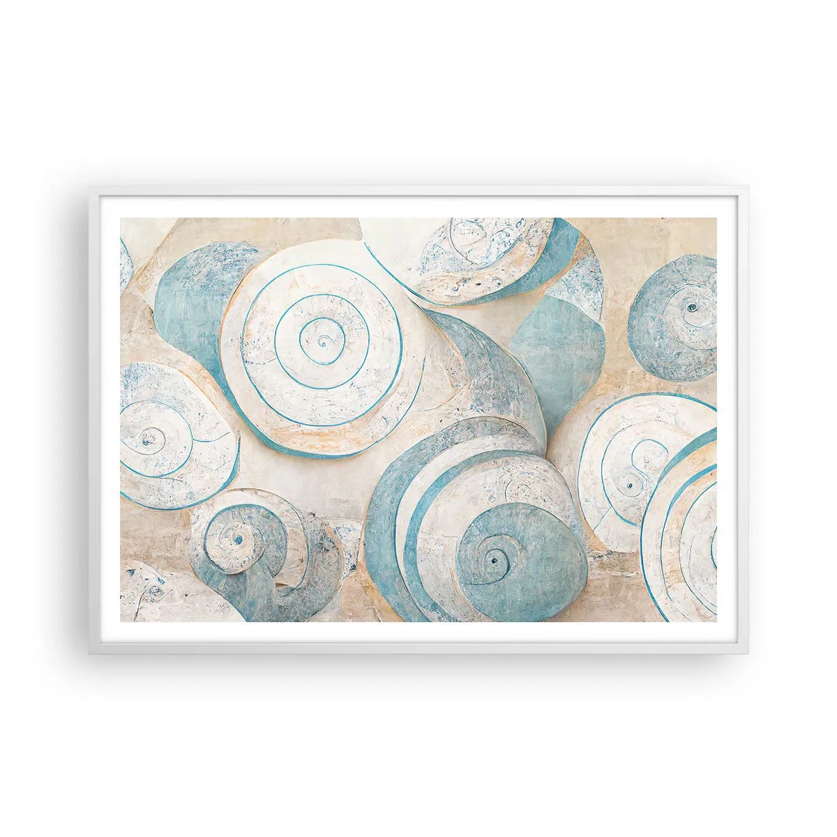 Plakat i hvid ramme - Hvad gemmer skallen på? - 100x70 cm