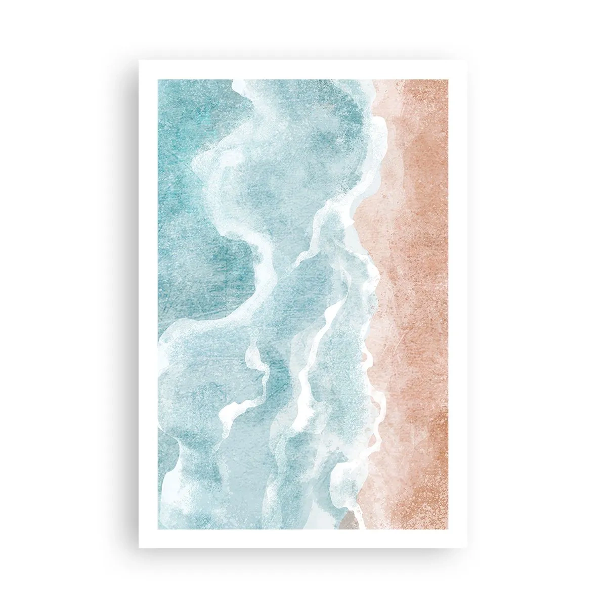 Plakat - Abstraktion af skyer - 61x91 cm