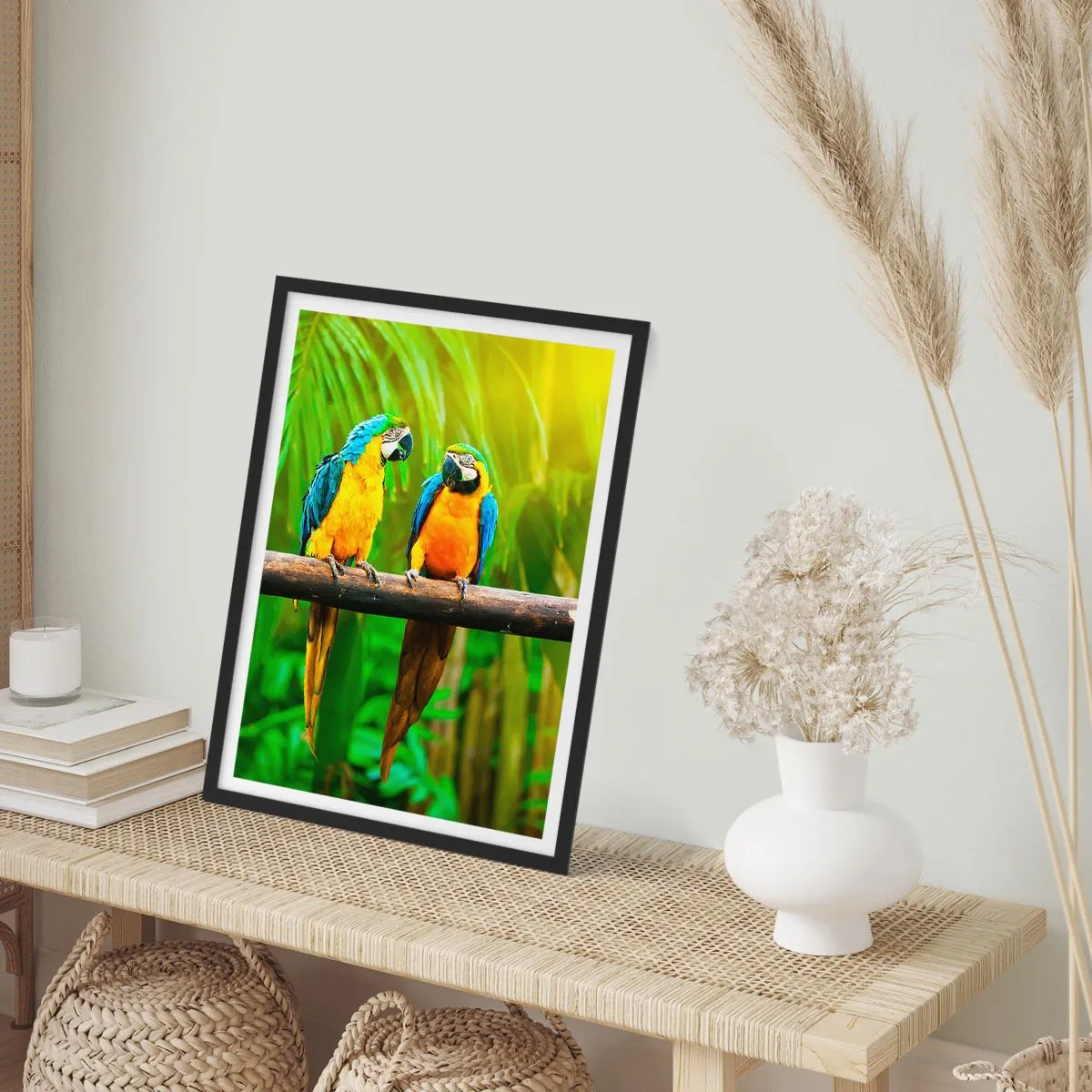 Plakat i sort ramme - Og har du hørt, at hun...? - 40x50 cm