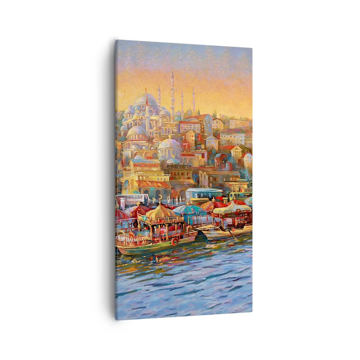 Lærredstryk - Billede på lærred - En historie fra Istanbul - 55x100 cm