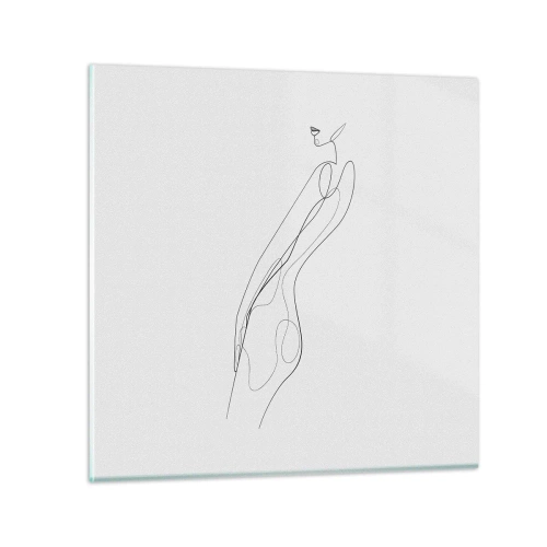 Billede på glas - Næppe et løfte - 30x30 cm