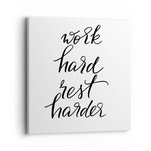 Lærredstryk - Billede på lærred - Balance i livet - 40x40 cm