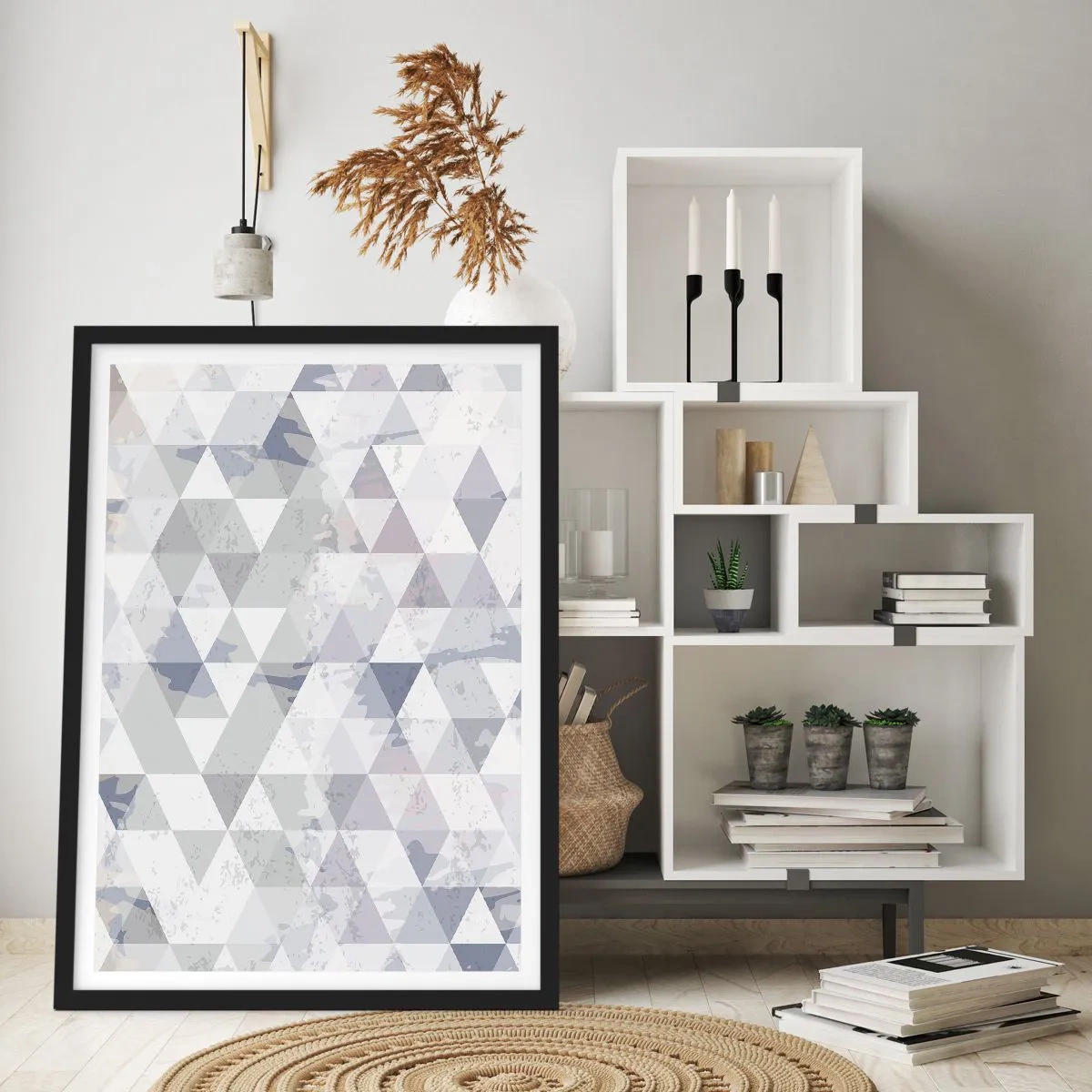 Plakat i sort ramme - I takt på tre - 40x50 cm