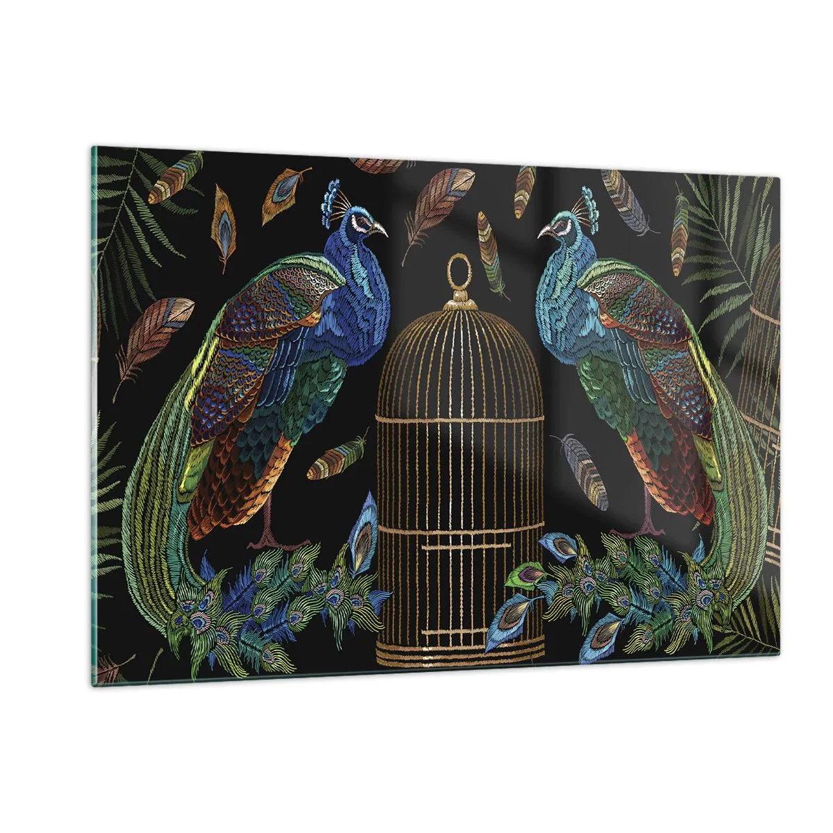 Billede på glas - I kongelige gevandter - 120x80 cm